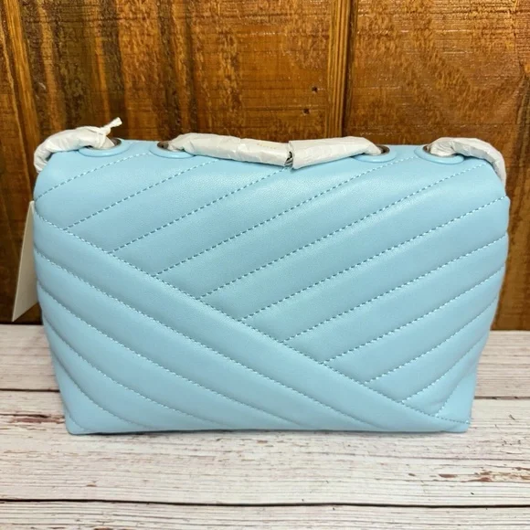 Tory Burch Small Kira Chevron Convertible Shoulder Bag - Light Celeste - Picture 2 of 4